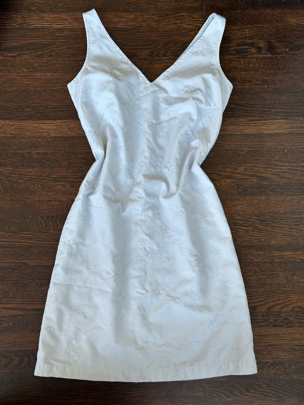Gap 90s style mini blue dress